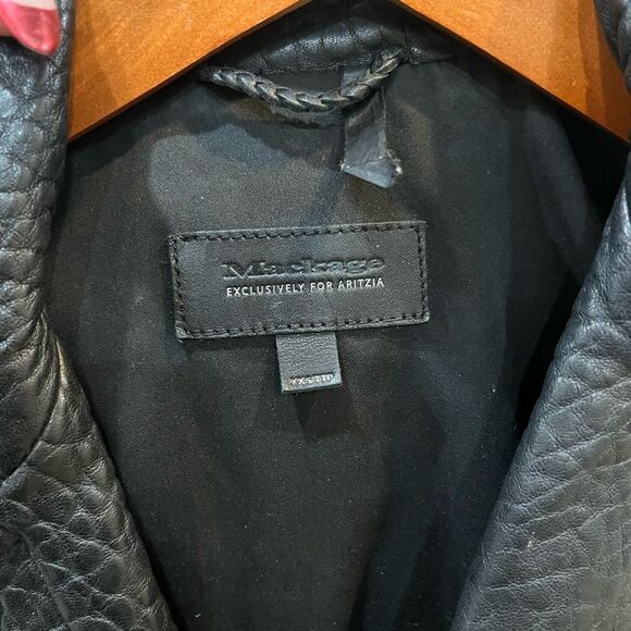 Manage Black Leather Biker Jacket - Picture 10 of 10